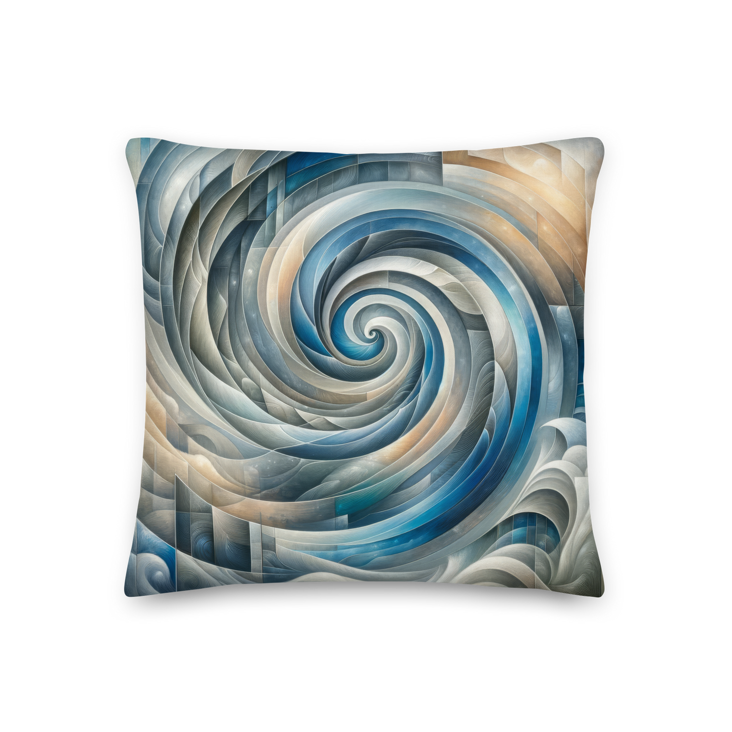 Abstract Art Pillow: Equilibrium Nexus