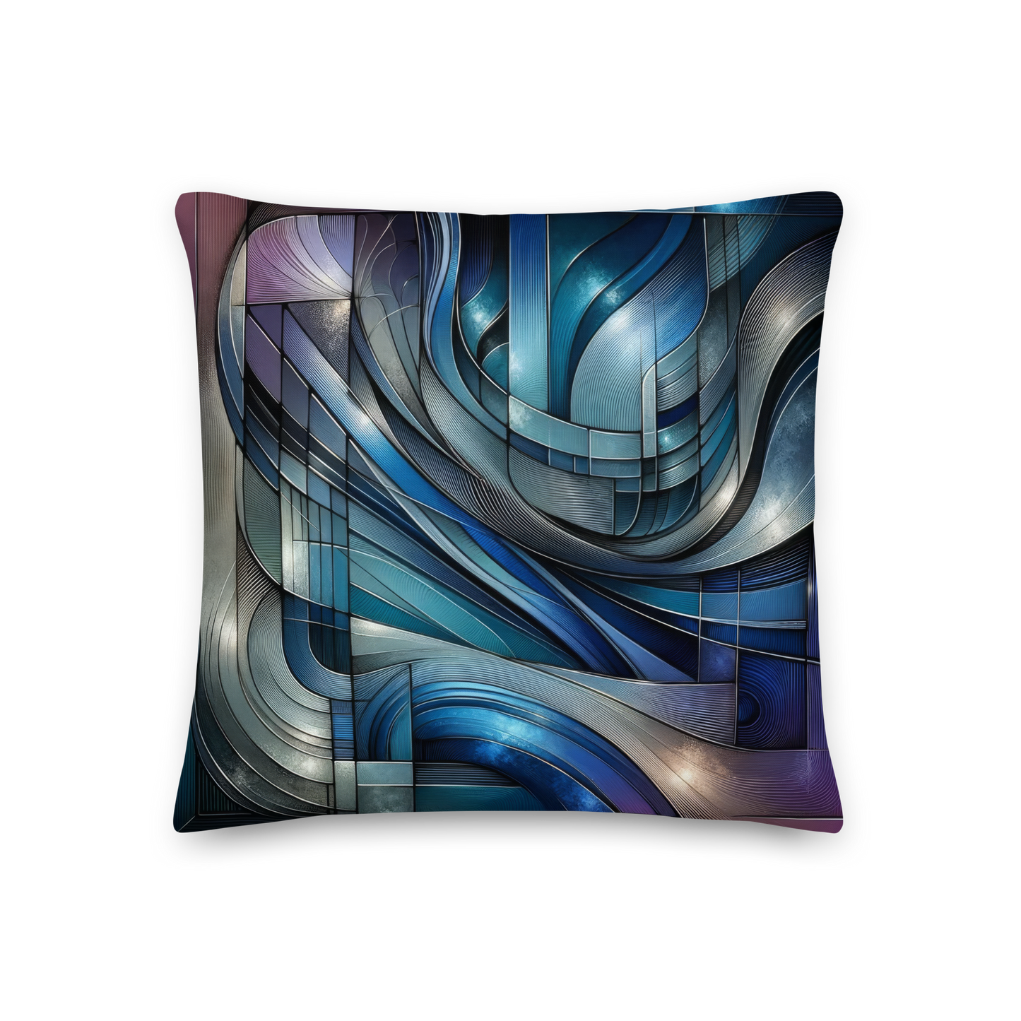 Abstract Art Pillow: Advanced Elegance