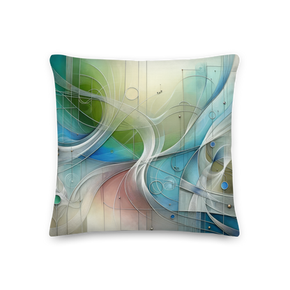 Abstract Art Pillow: Elegant Harmonies