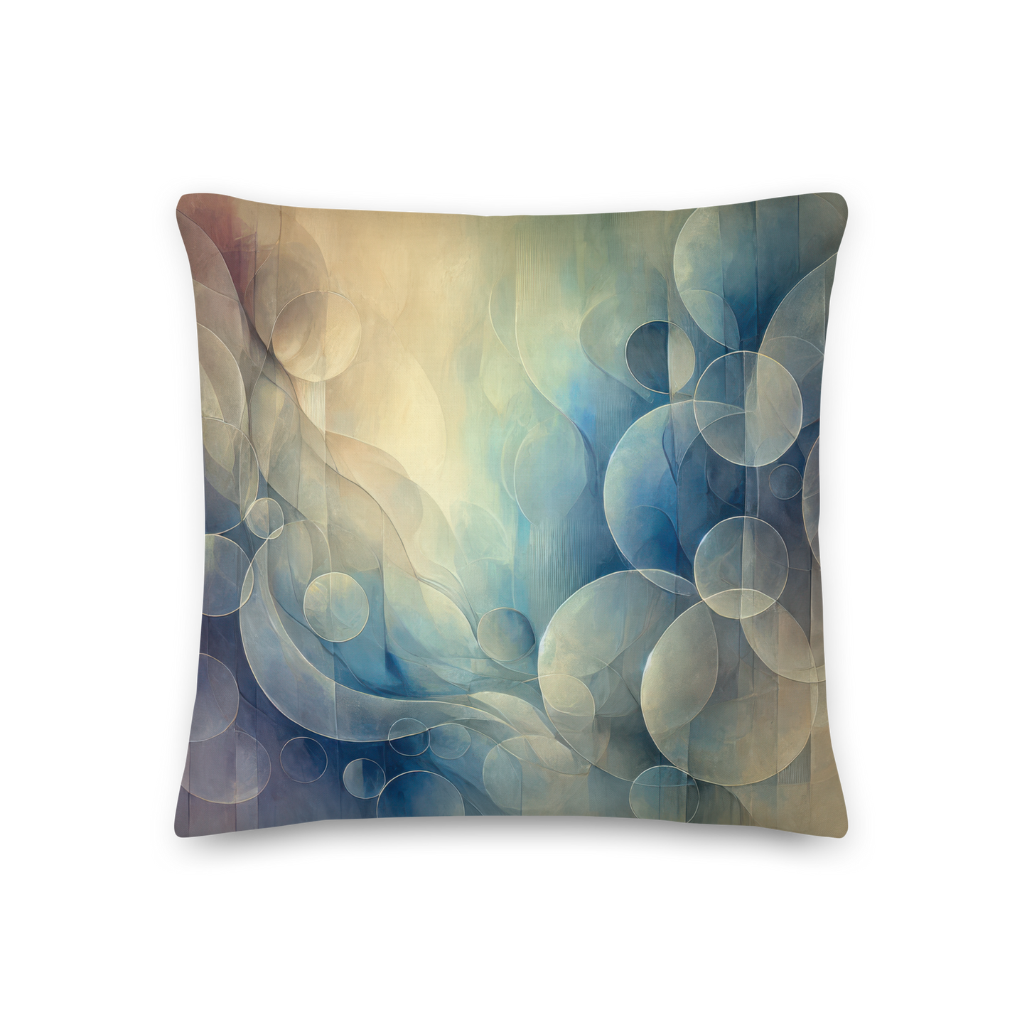 Abstract Art Pillow: Reflective Harmony