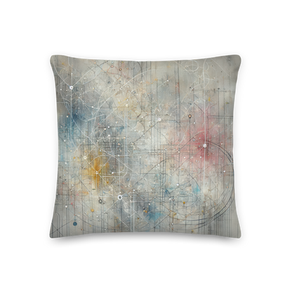 Abstract Art Pillow: Refined Pathways