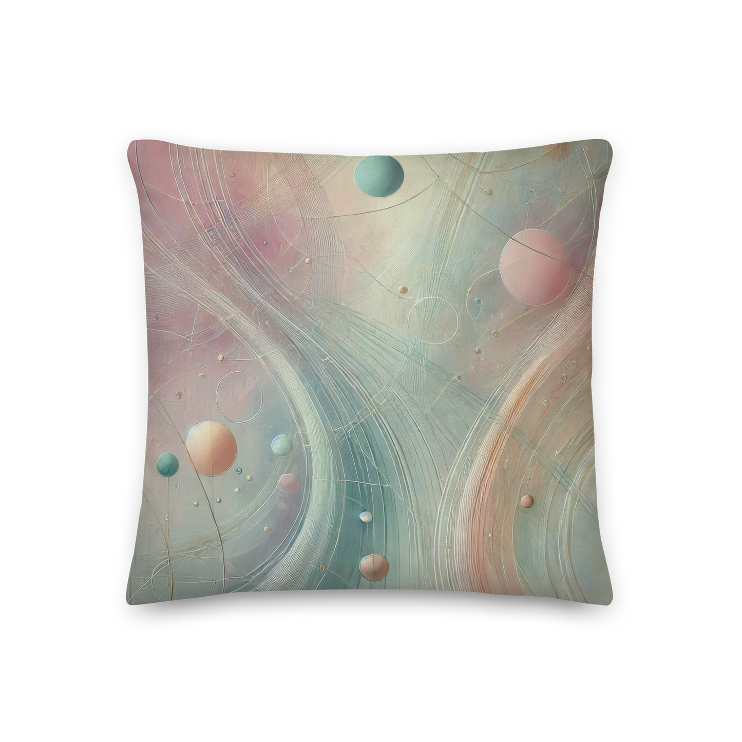 Abstract Art Pillow: Harmonized Whispers