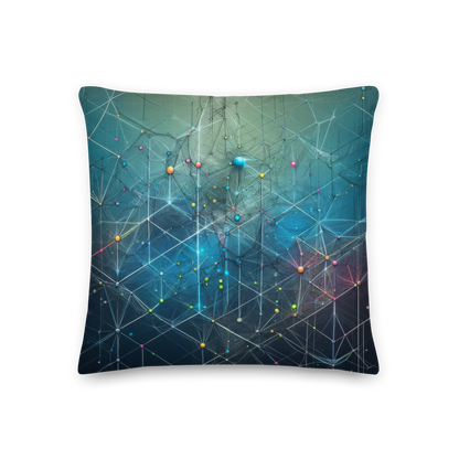 Abstract Art Pillow: Precision Constellations