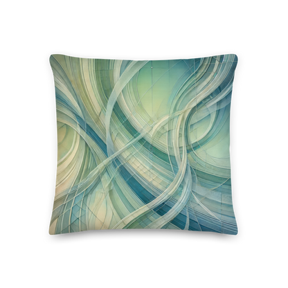 Abstract Art Pillow: Balanced Reflections