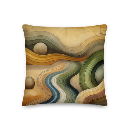 Abstract Art Pillow: Harmonious Flow