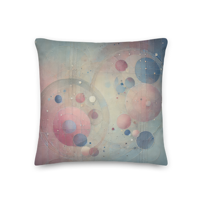 Abstract Art Pillow: Serene Echoes