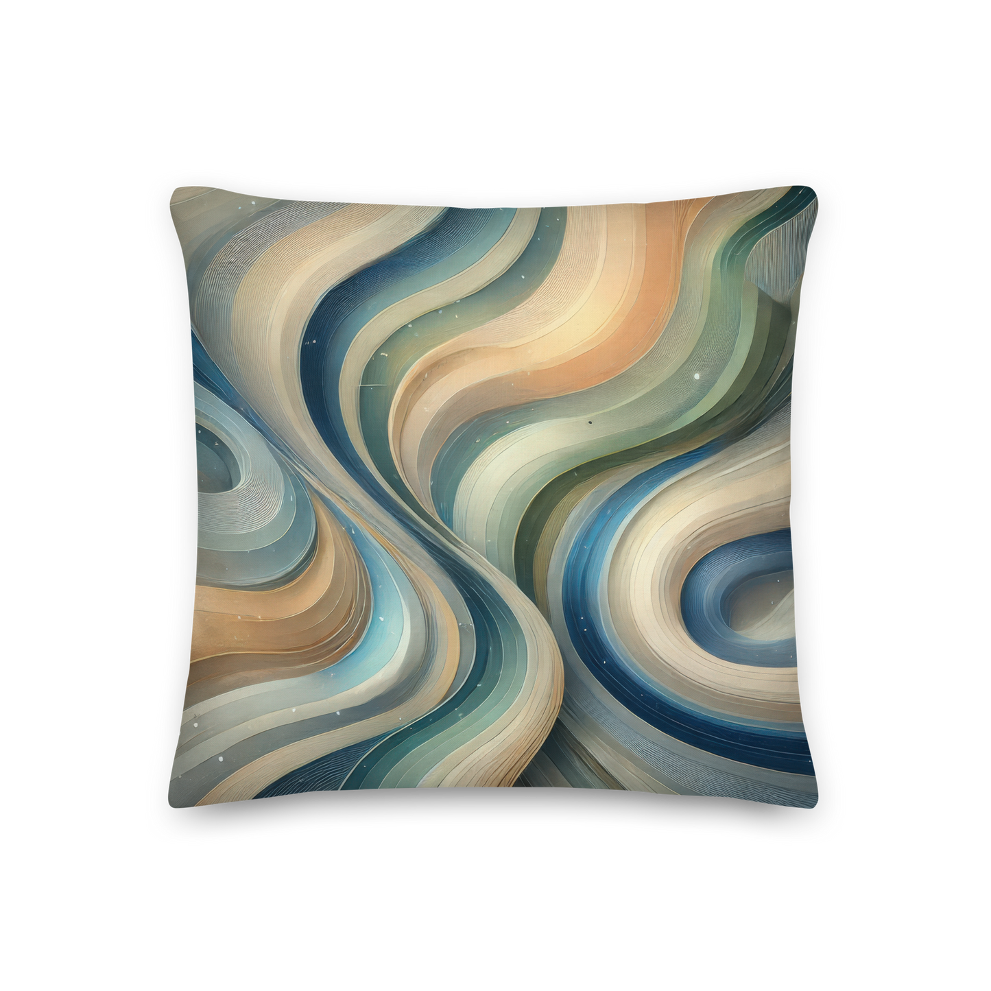 Abstract Art Pillow: Harmonized Flow