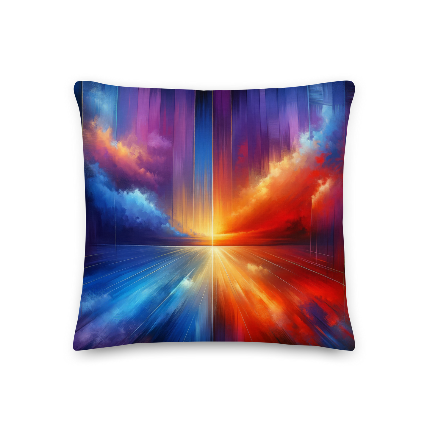 Abstract Art Pillow: Purposeful Horizon