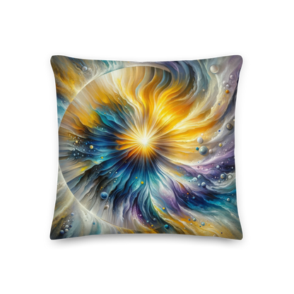 Abstract Art Pillow: Evolving Enlightenment