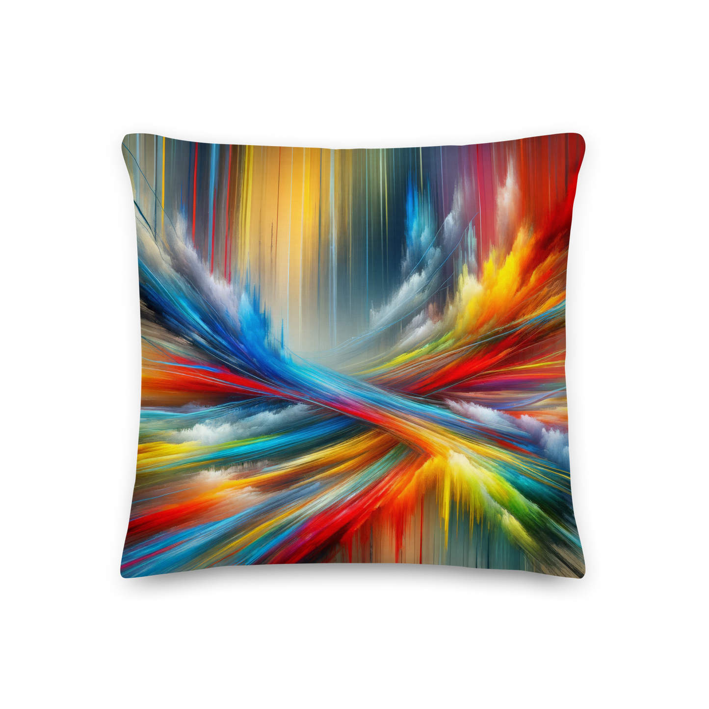 Abstract Art Pillow: Dynamic Pulse