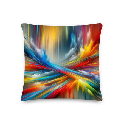 Abstract Art Pillow: Dynamic Pulse