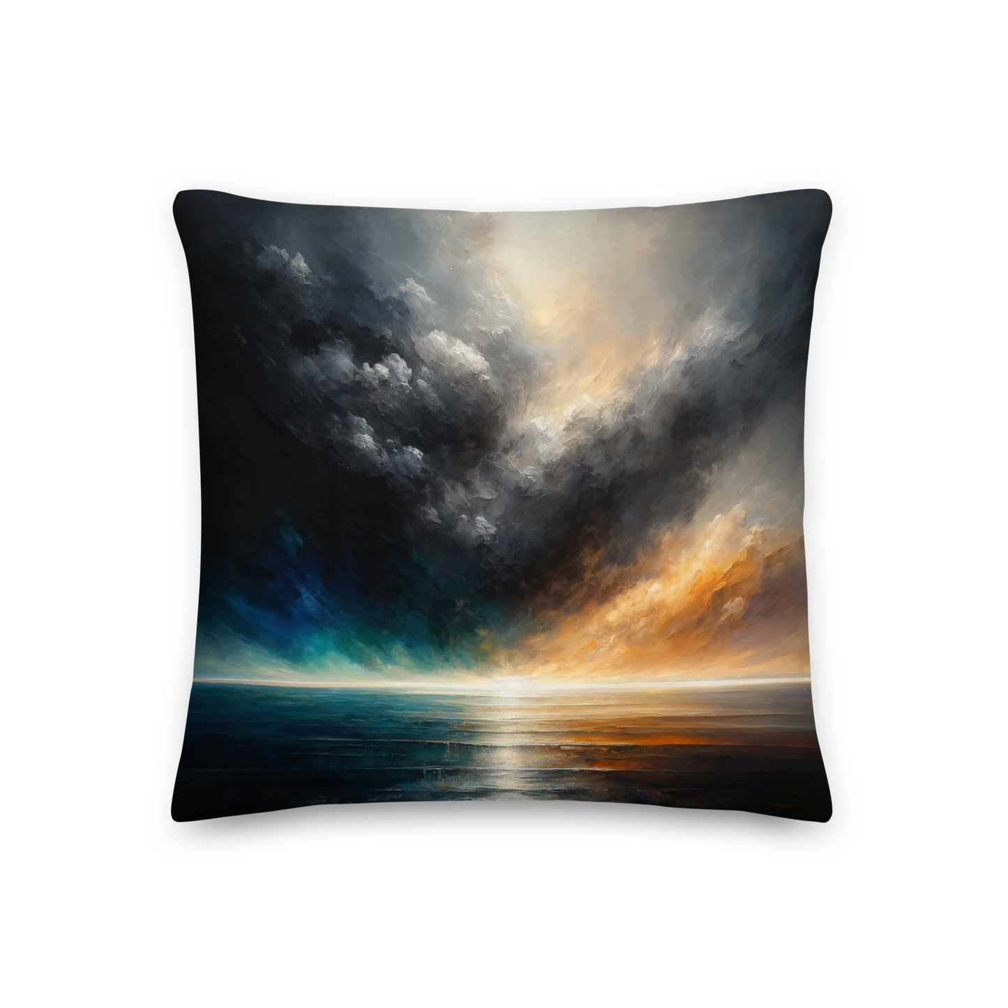 Abstract Art Pillow: Horizon of Intent