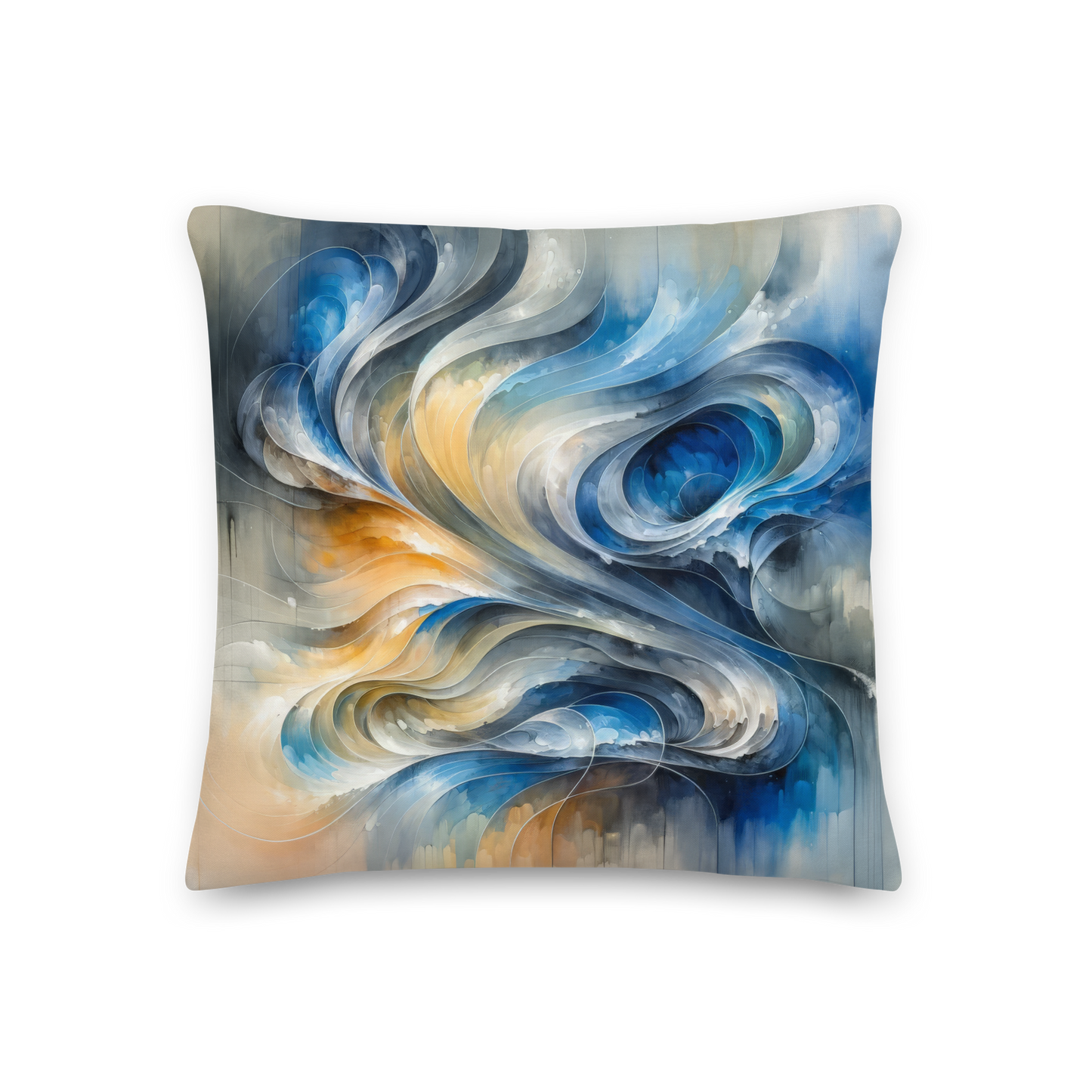 Abstract Art Pillow: Adaptive Flow