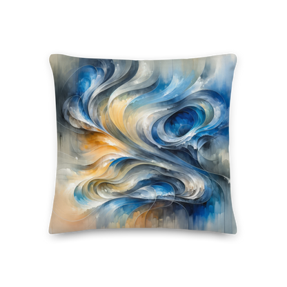 Abstract Art Pillow: Adaptive Flow