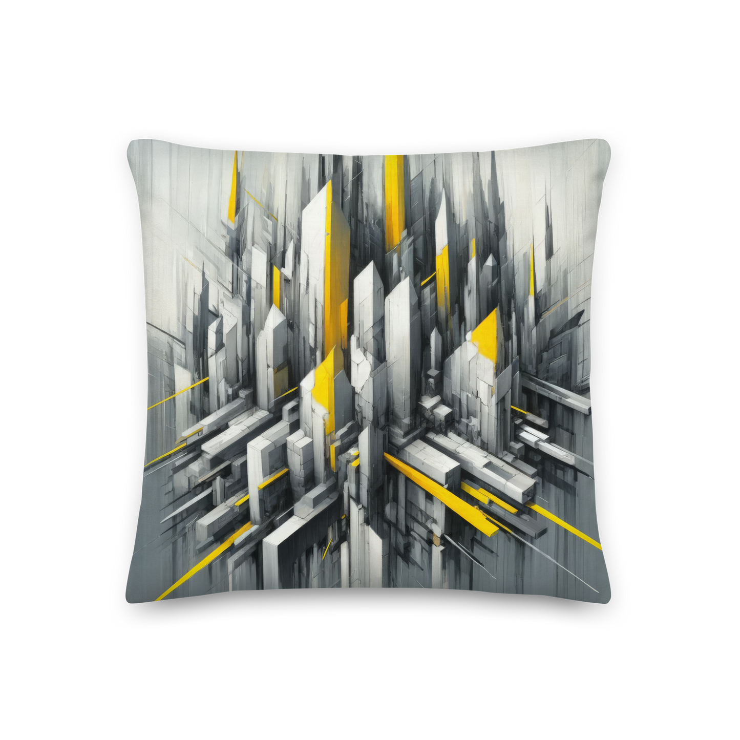 Abstract Art Pillow: Strategic Symphony