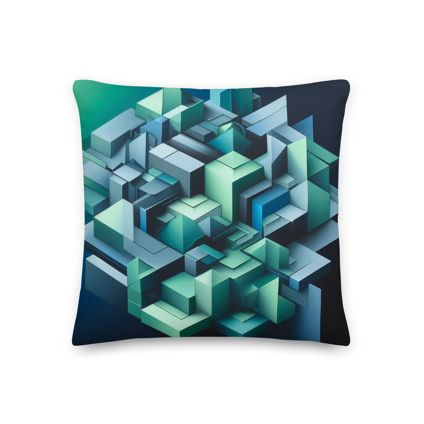 Abstract Art Pillow: Strategic Depth