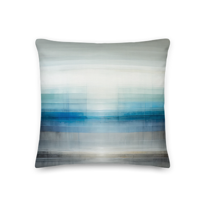 Abstract Art Pillow: Composed Clarity