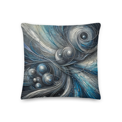 Abstract Art Pillow: Calculative Currents