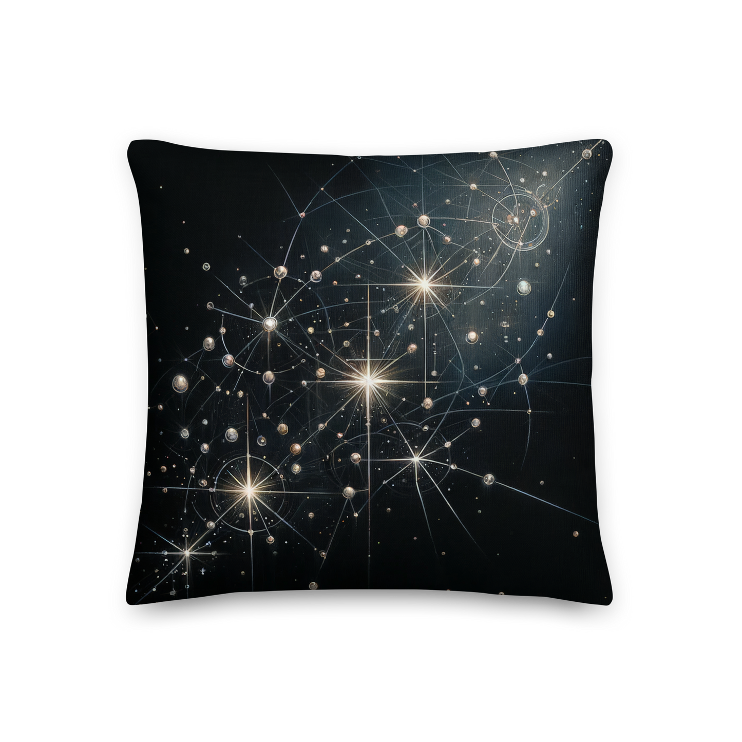 Abstract Art Pillow: Strategic Constellations