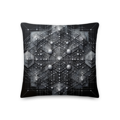 Abstract Art Pillow: Precision's Web