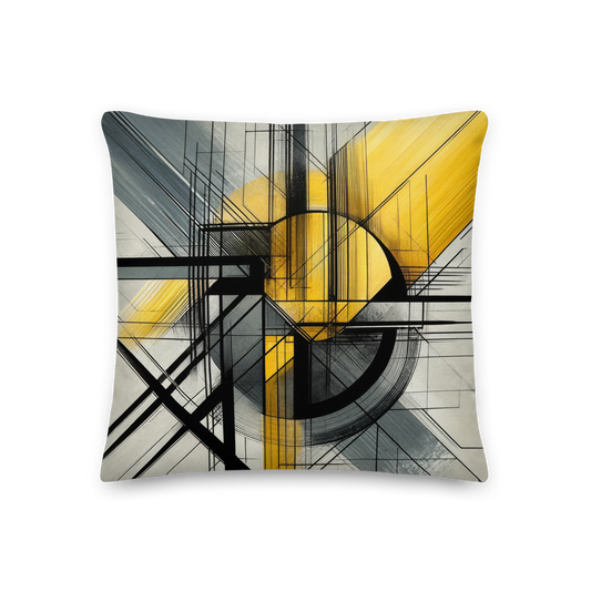 Abstract Art Pillow: Dynamic Synergy