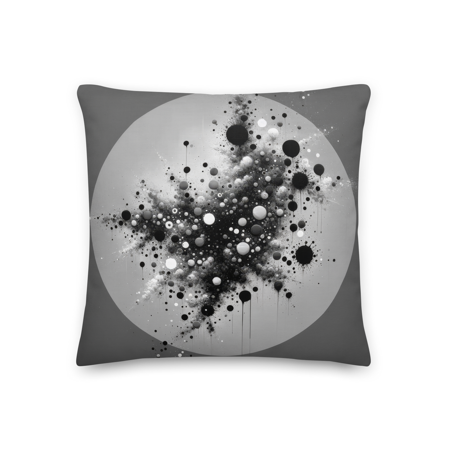 Abstract Art Pillow: Calculated Chaos