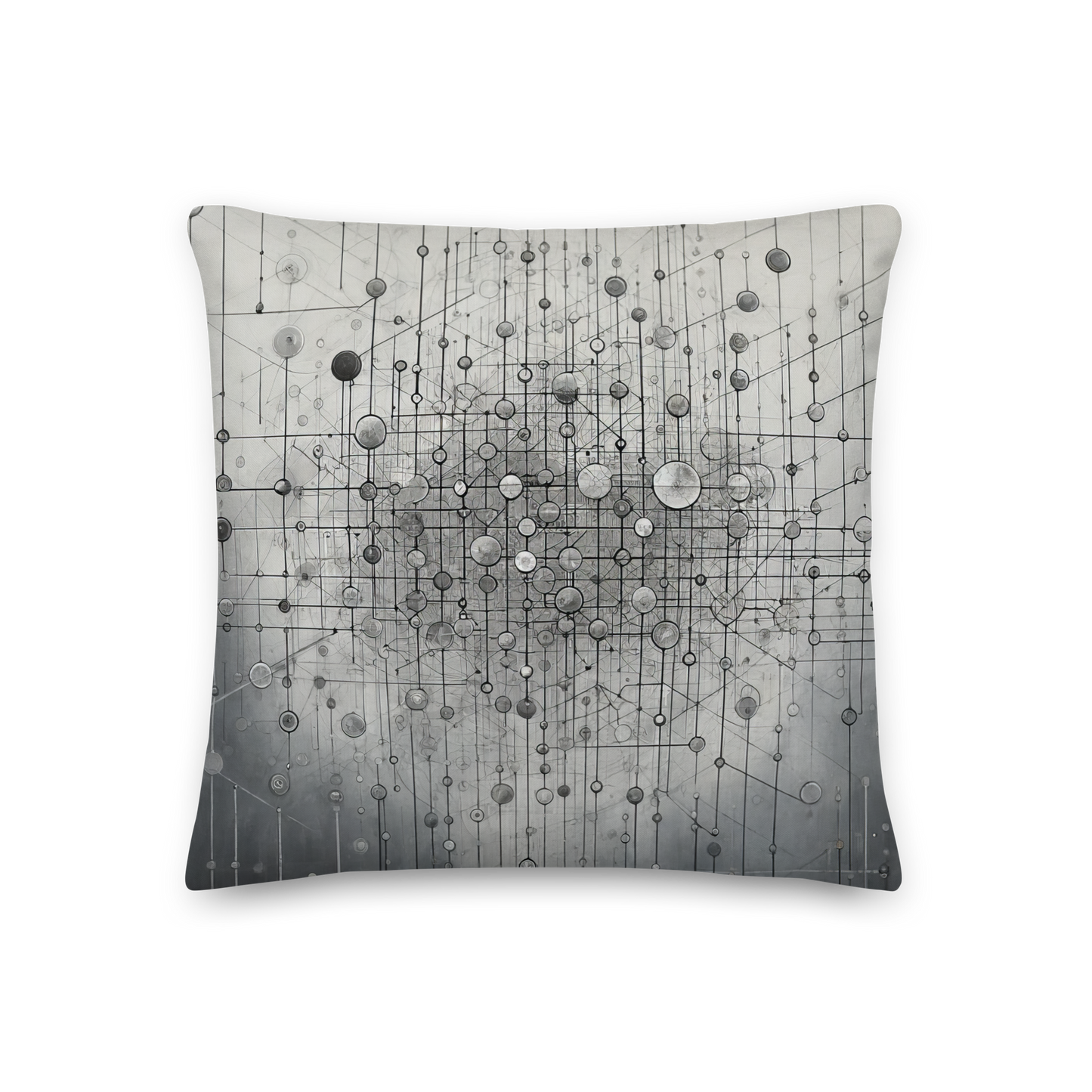 Abstract Art Pillow: Precision Network