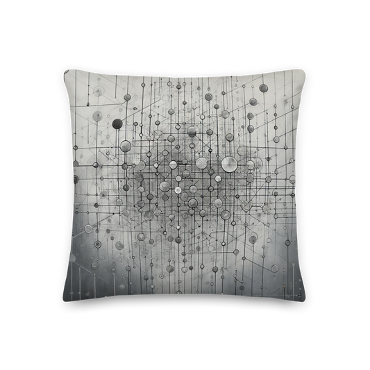 Abstract Art Pillow: Precision Network