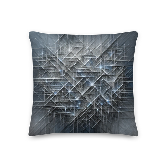 Abstract Art Pillow: Strategic Weave