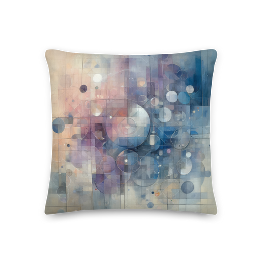 Abstract Art Pillow: Calculated Serenity