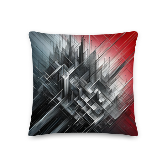 Abstract Art Pillow: Strategic Crescendo