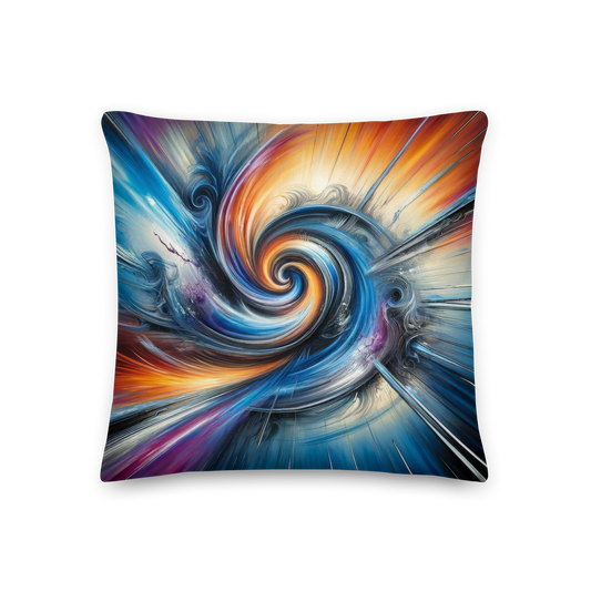 Abstract Art Pillow: Visionary Pulse