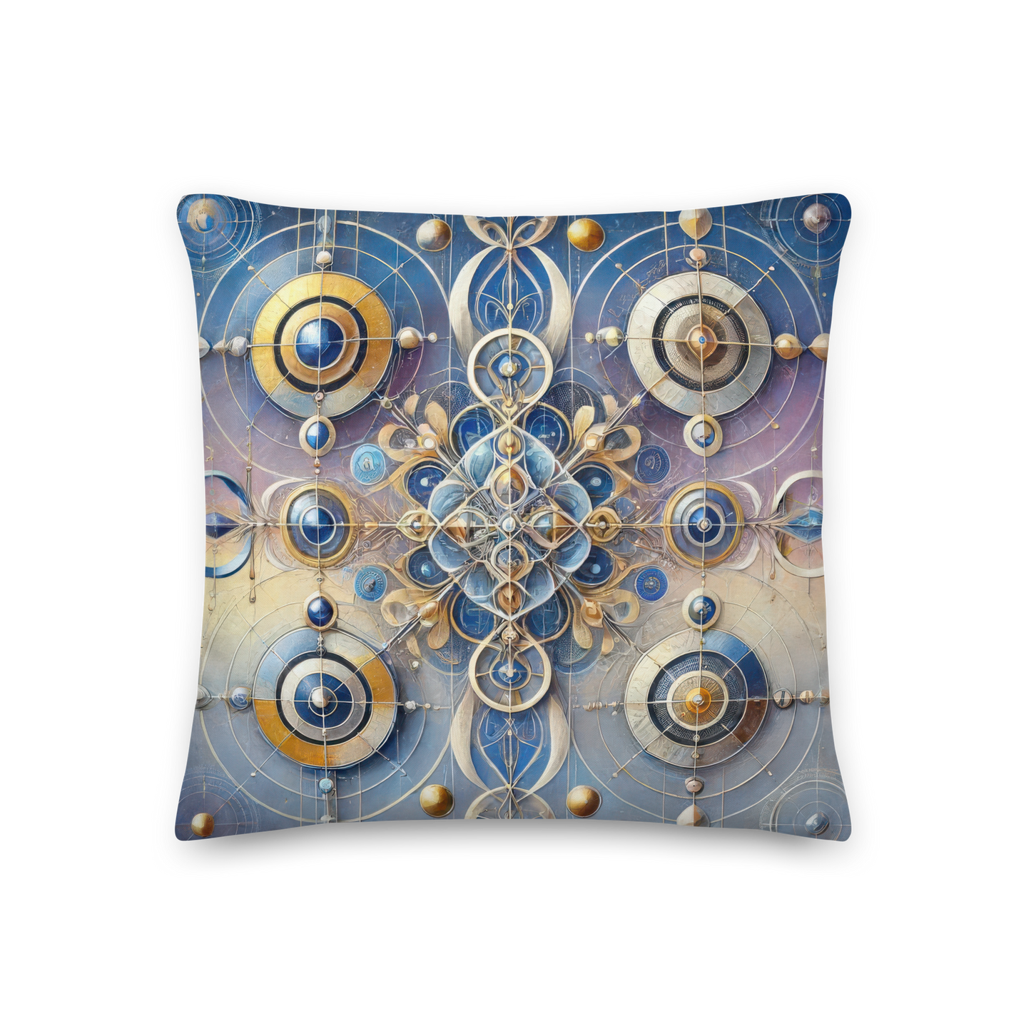 Abstract Art Pillow: Reflective Symmetry