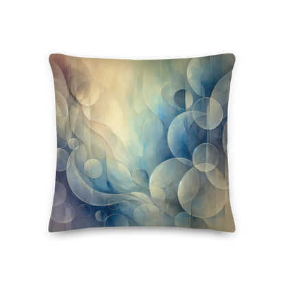 Abstract Art Pillow: Reflective Harmony