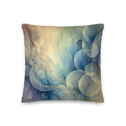 Abstract Art Pillow: Reflective Harmony