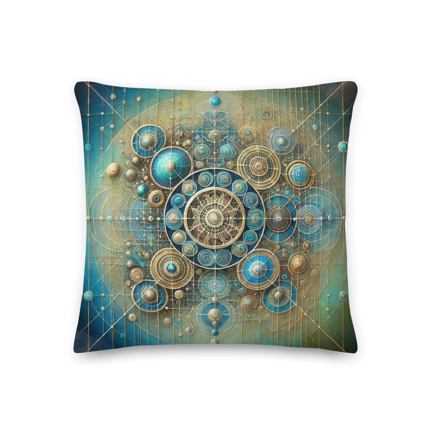 Abstract Art Pillow: Harmony in Focus