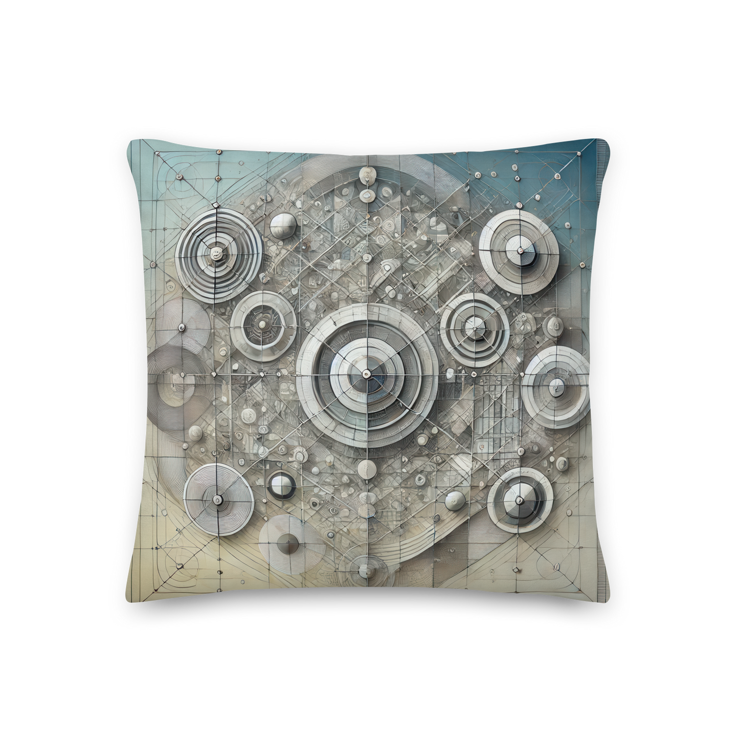 Abstract Art Pillow: Harmonious Precision