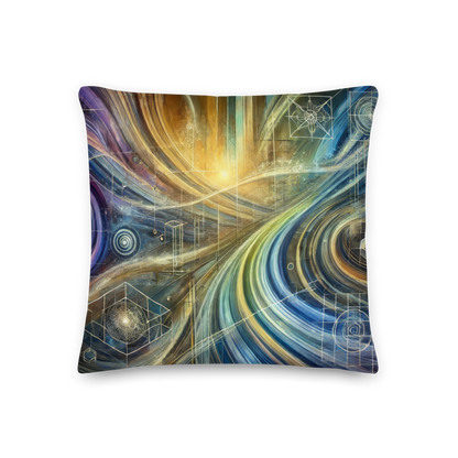 Abstract Art Pillow: Purposeful Continuum