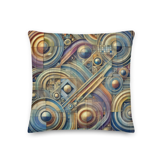 Abstract Art Pillow: Unified Rhythm