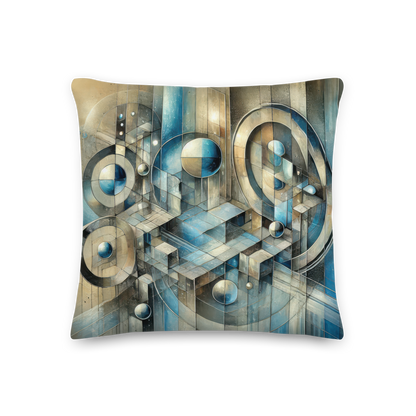 Abstract Art Pillow: Infinite Reflections