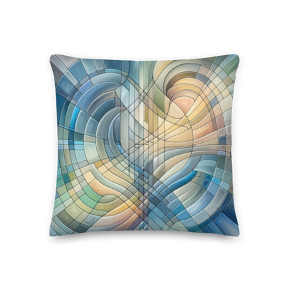 Abstract Art Pillow: Harmonious Continuum