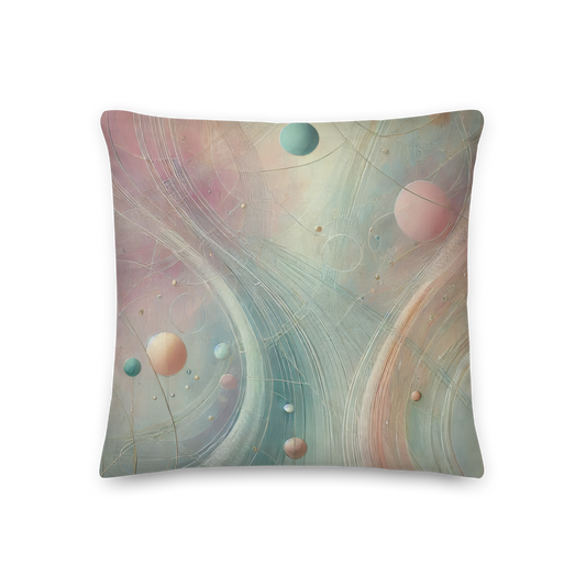 Abstract Art Pillow: Harmonized Whispers