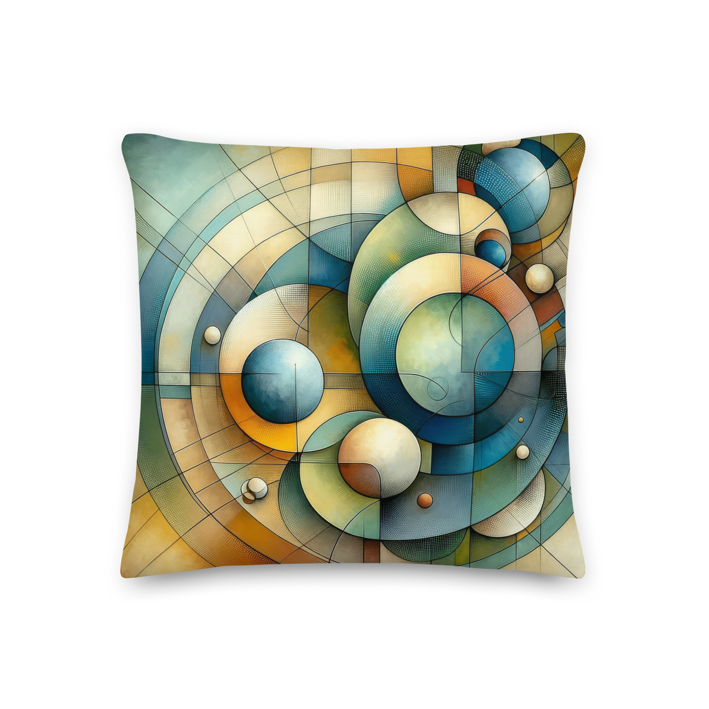 Abstract Art Pillow: Equilibrium Canvas