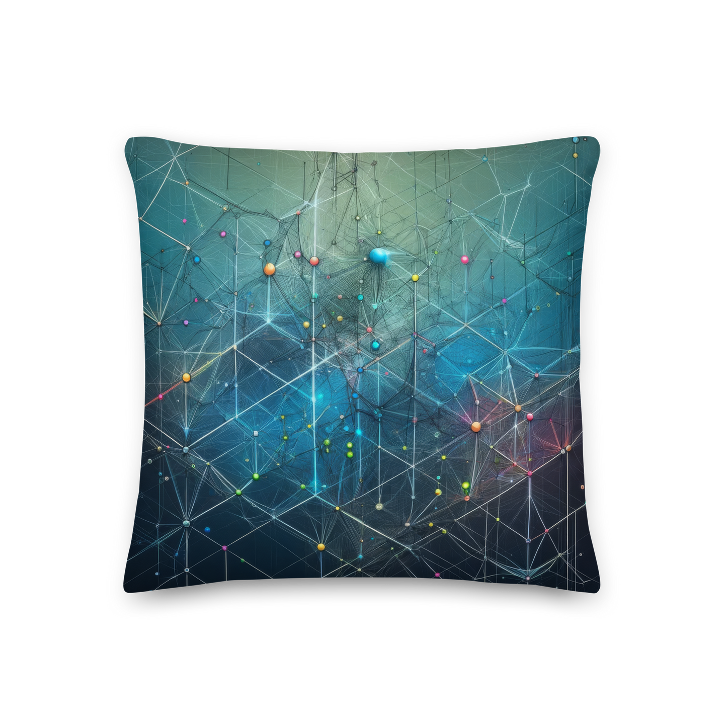 Abstract Art Pillow: Precision Constellations