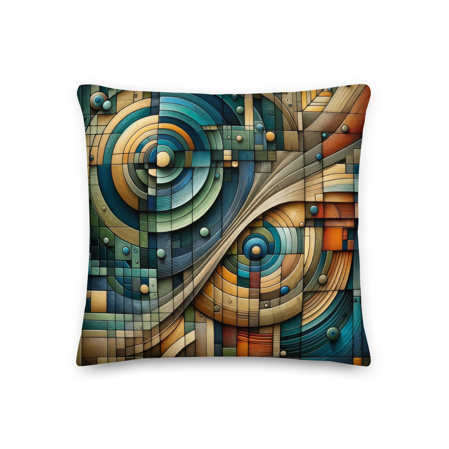 Abstract Art Pillow: Harmonic Precision