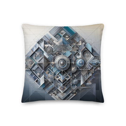 Abstract Art Pillow: Precise Symphony