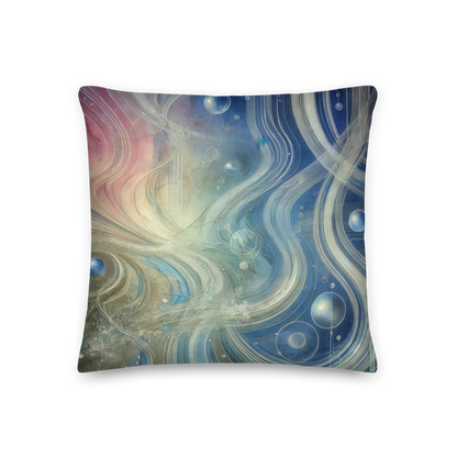 Abstract Art Pillow: Echoes of Unity