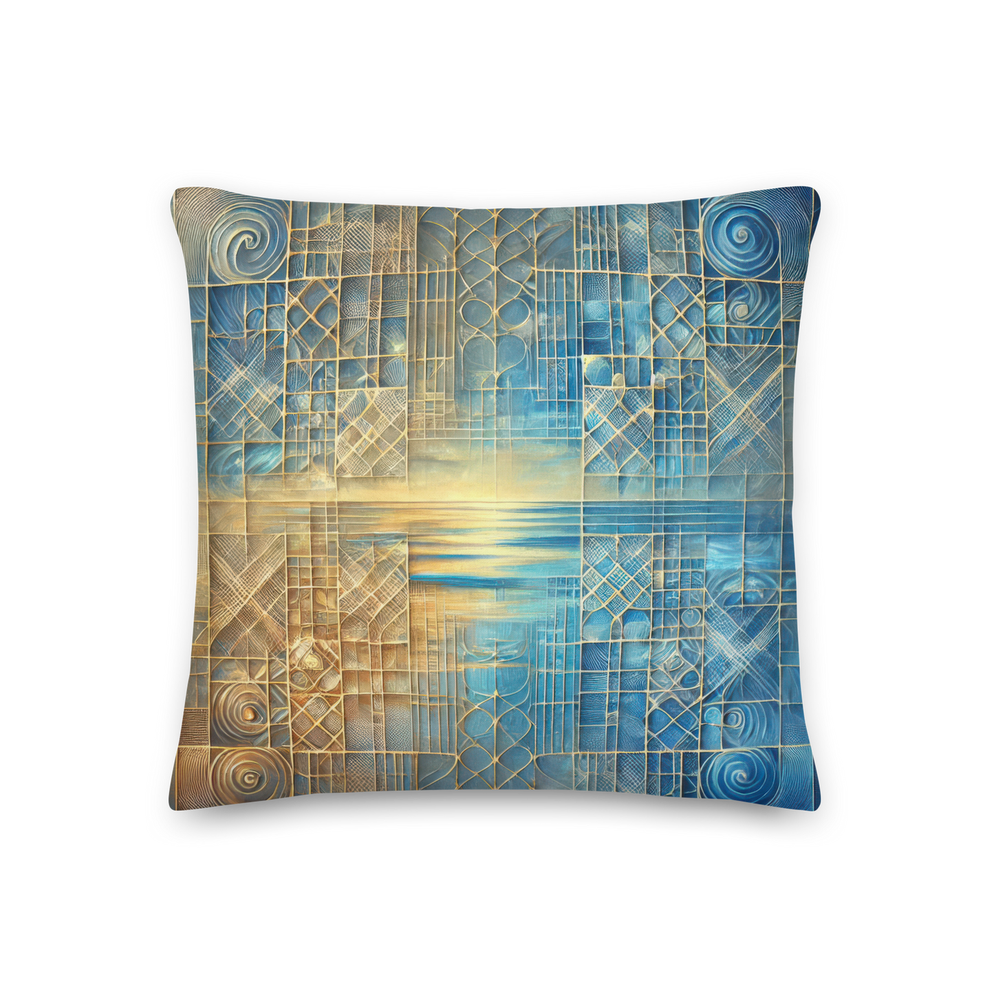 Abstract Art Pillow: Reflective Equilibrium