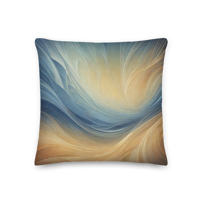 Abstract Art Pillow: Serene Balance