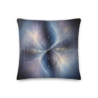 Abstract Art Pillow: Celestial Reflections